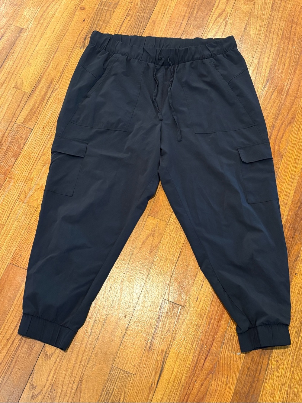 All in Motion Women’s Black Cargo Jogger Pants – Elastic Waist quick dry xL